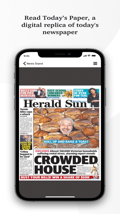 Herald Sun. Screenshot