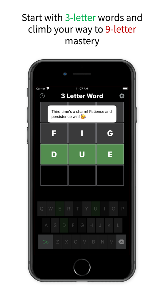 #2. Word Guess Ladder (iOS) By: Jeffrey Guo