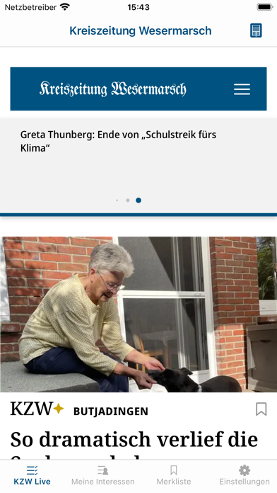 Kreiszeitung Wesermarsch Screenshot