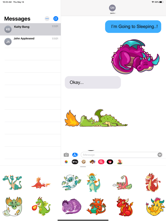 Screenshot #5 pour Sleeping Dragon Stickers