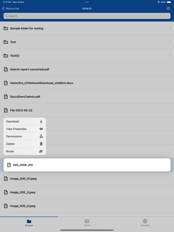 Screenshot #4 pour Xerox DocuShare Flex