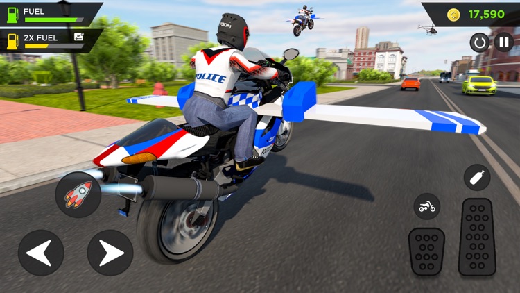 Police Flying Bike Simulator screenshot-4