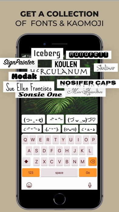 Fonts, Emoji & Keyboard Styles Screenshot