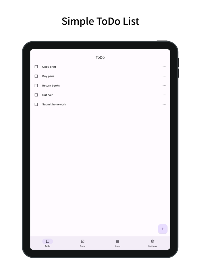 ToDo Simple ToDo List