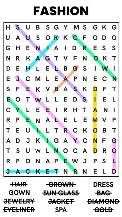 Word Search - Word Find Gamesのおすすめ画像4