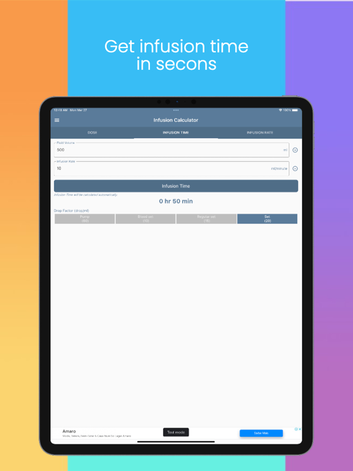 Infusion Calculator WH