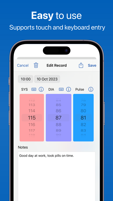 Blood Pressure • BP Tracker Screenshot