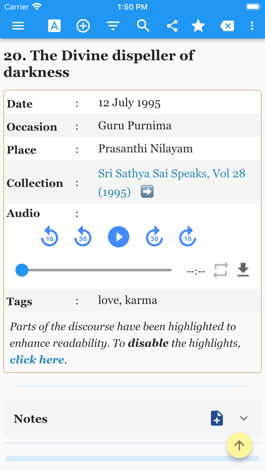 #6. Sri Sathya Sai Speaks (iOS) By: Sathya Gopalan