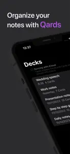 Qards - Note Cards screenshot #1 for iPhone
