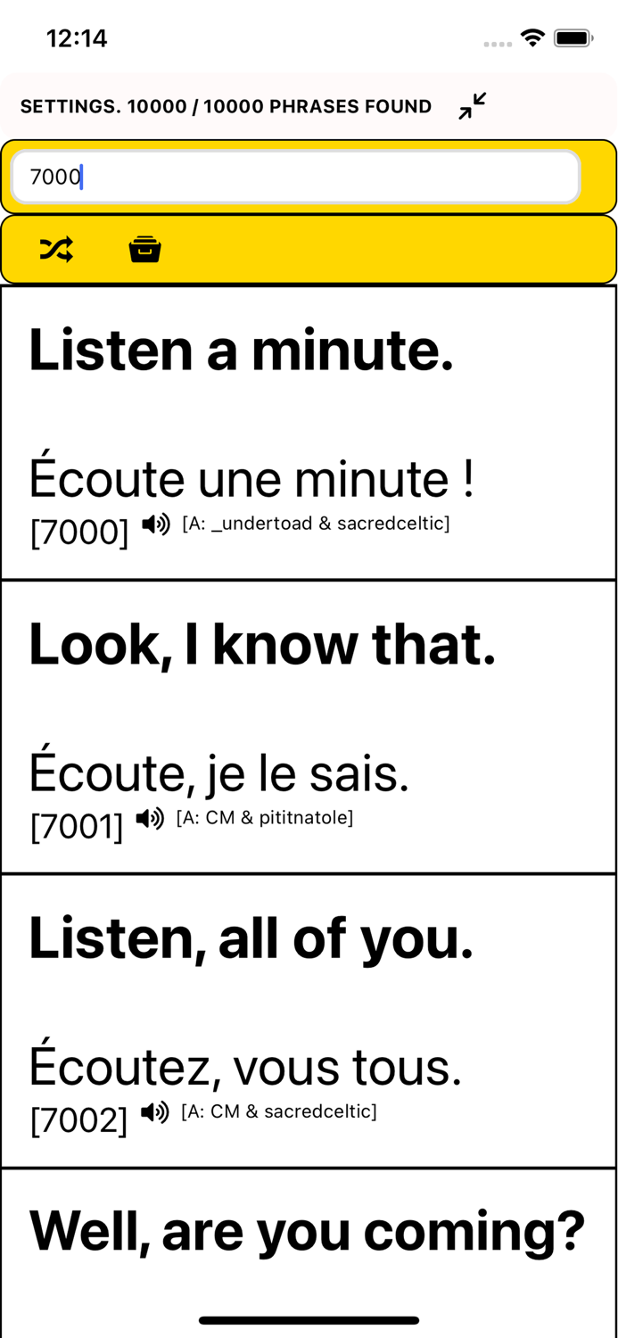 Speak French - 10000 Phrases