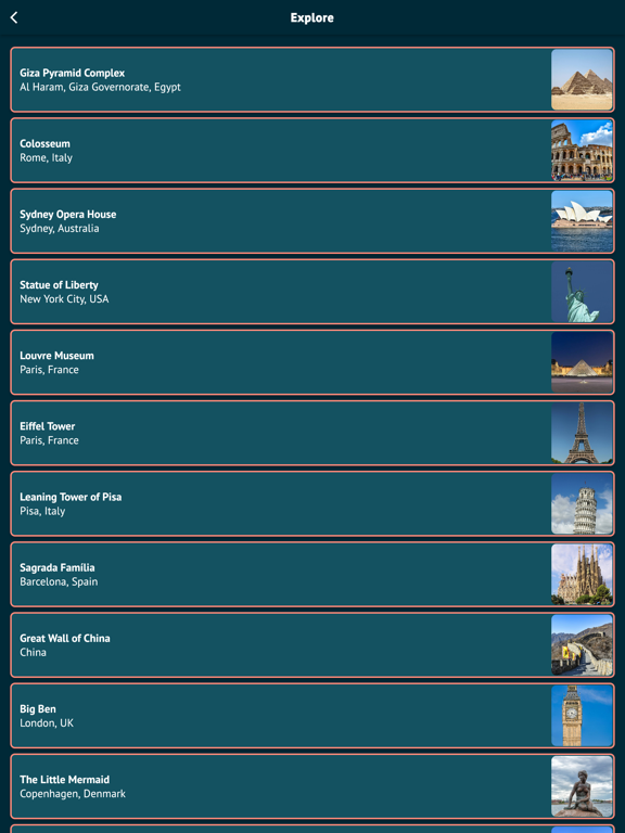 Landmark Quiz: Play & Learn iPad screenshot 8 - Games app