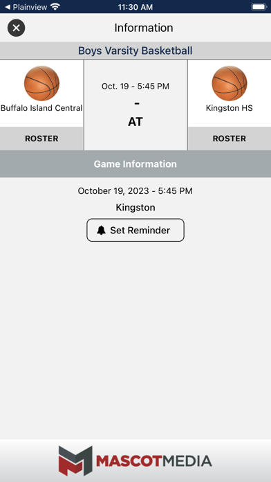 Buffalo Island Athletics Screenshot