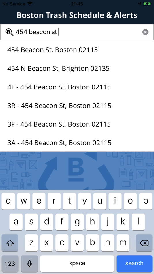 #2. Boston Trash Schedule & Alerts (iOS) 由: City of Boston