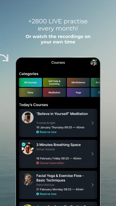 Studio+ Discover Live Courses Screenshot