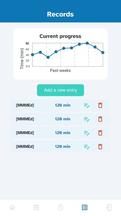 MyoAssist Outdoor Time Tracker Screenshot