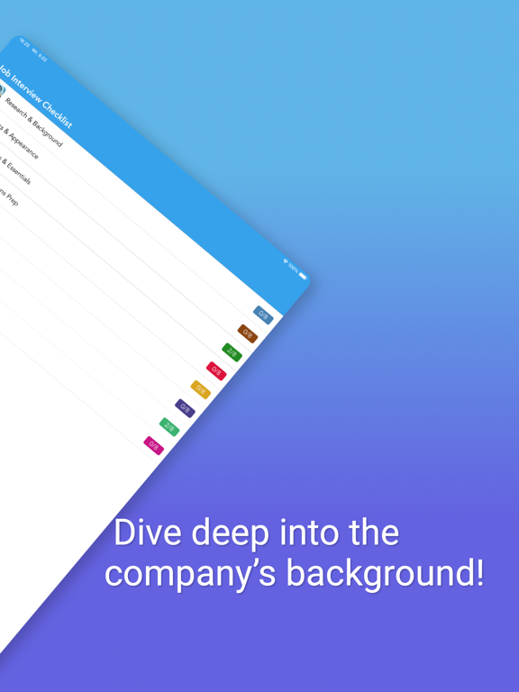 Screenshot #5 pour Job Interview Checklist