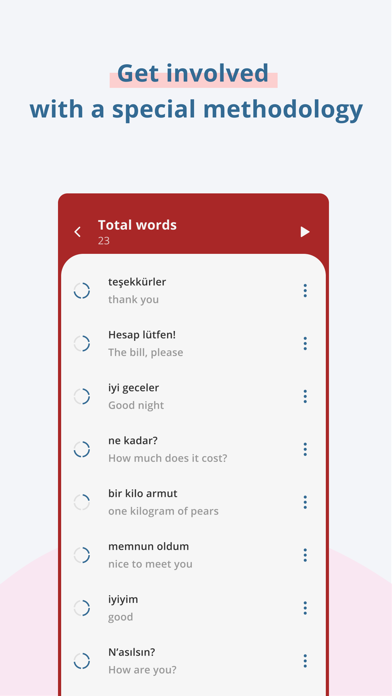 Learn Turkish phrases Screenshot