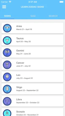 Game screenshot Learn Zodiac Signs apk
