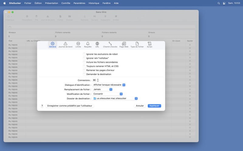Screenshot #2 pour SiteSucker