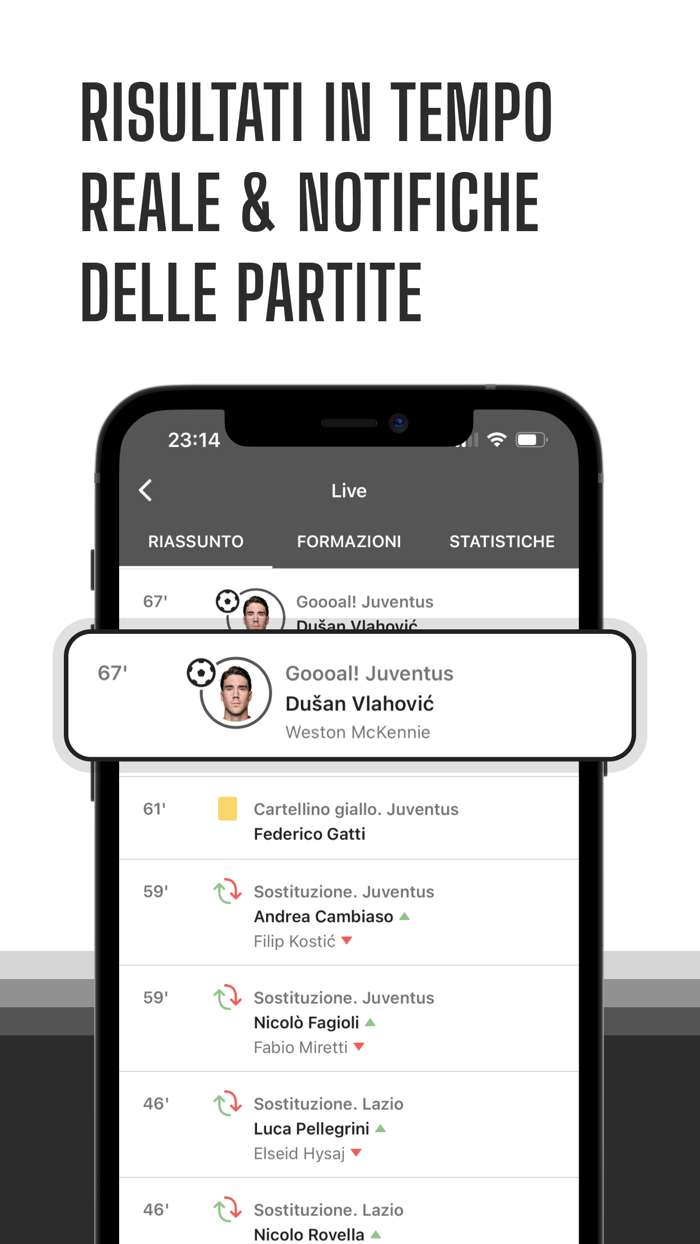 Bianconeri Live Аpp di calcio