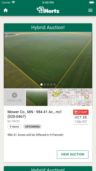 Hertz Real Estate Screenshot