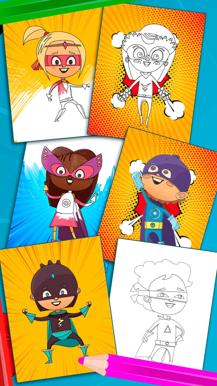 Paint Magical Superheroes