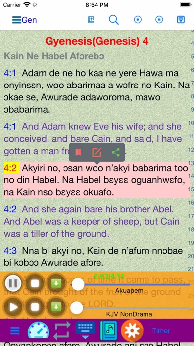 Screenshot #1 pour English Ghana Twi Audio Bible