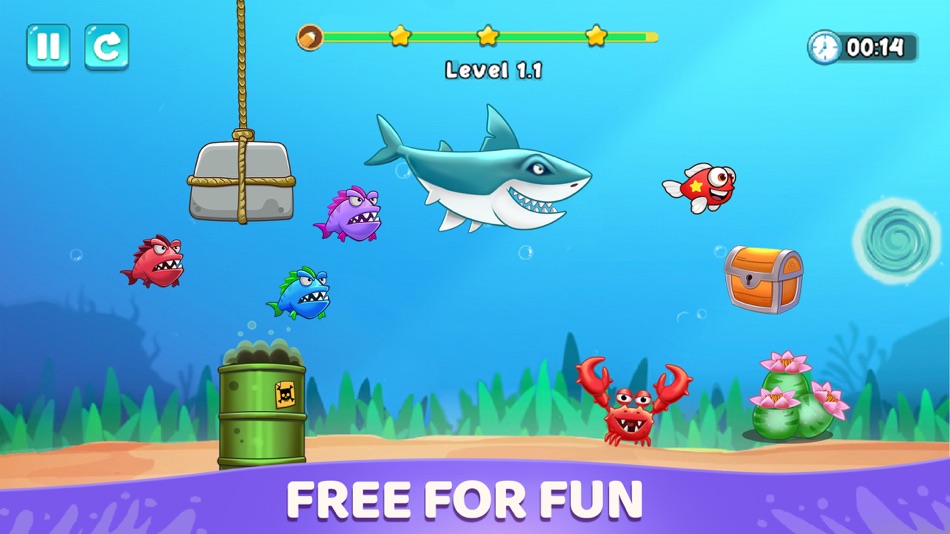 #8. Fish Journey: Draw to Save (iOS) 由: TIGER GAMES JSC