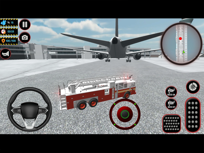 Airport Fire Truck Simulation