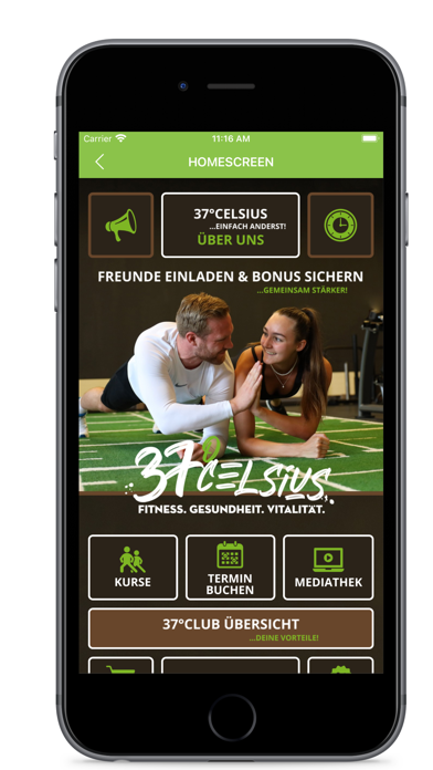 37° Celsius Fitness Club Screenshot