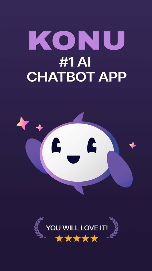 #1. AI Chat, Text & Answer - KONU (iOS) 由: Vladimir Sviridovskii