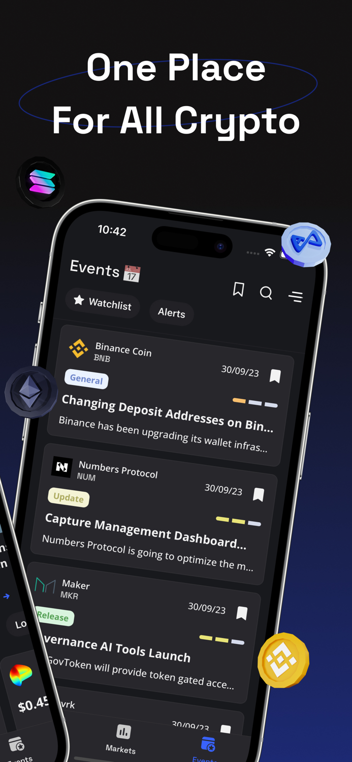 Crypto News Events Prices