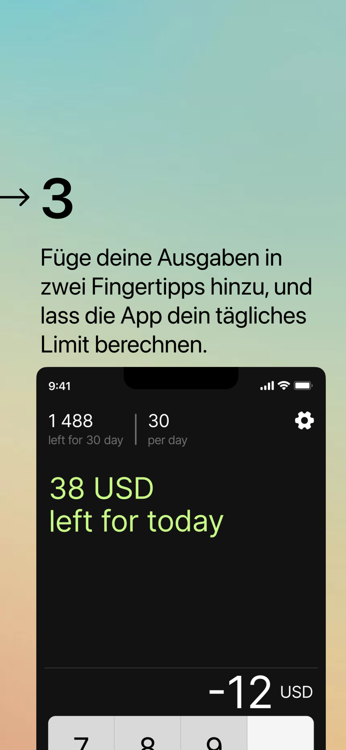 eXpense - Geldverfolgung