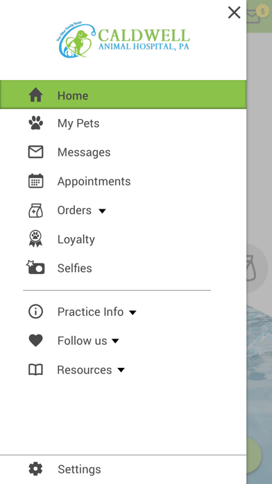 Caldwell Animal Hospital Screenshot