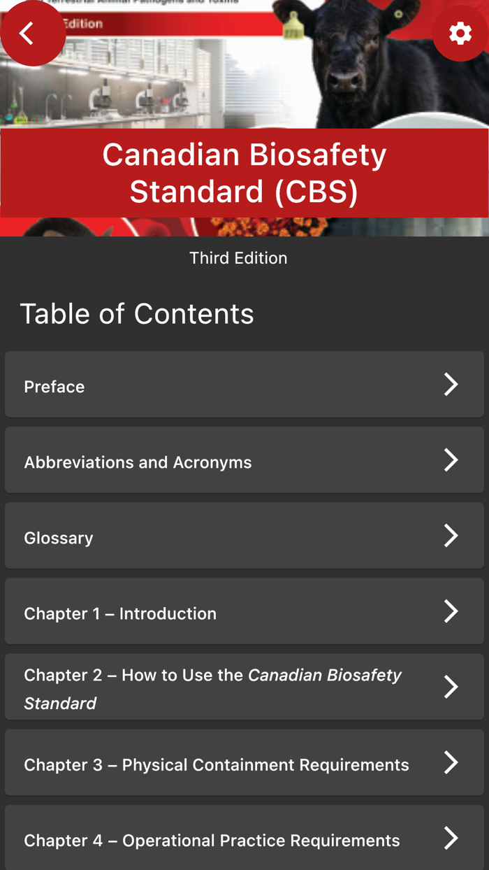 Canadian Biosafety Application