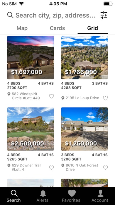 Prescott Home Search Screenshot