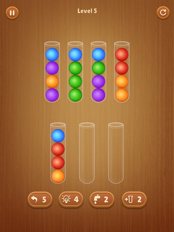 Screenshot #5 pour Color Ball Sort Wooden Puzzle