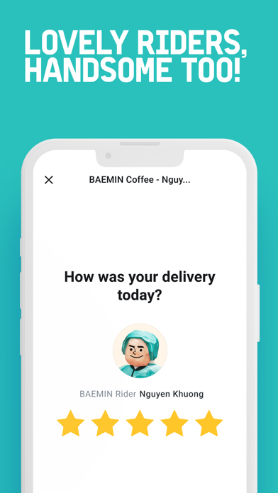 BAEMIN - Food delivery app Screenshot