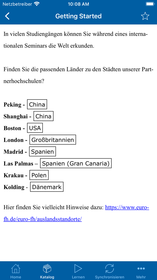 #3. Meine Flashcards (iOS) 由: Euro-FH EUROPÄISCHE FERNHOCHSCHULE HAMBURG GmbH