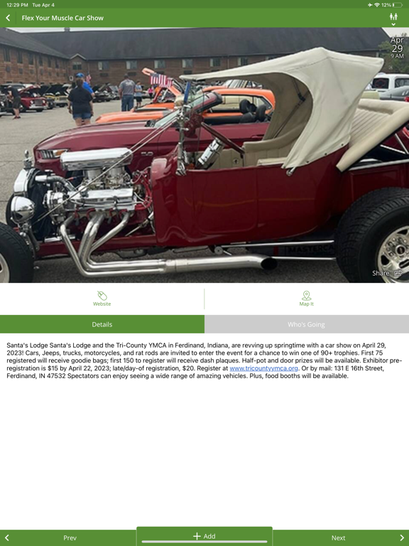 Santa Claus, Ind., Area iPad screenshot 8 - Travel app