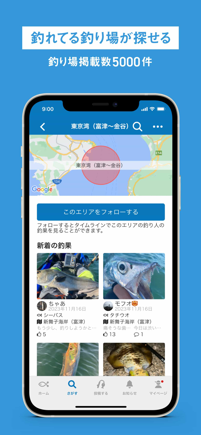 釣りSNSアングラーズ -釣り情報-潮見表の検索や釣果記録に