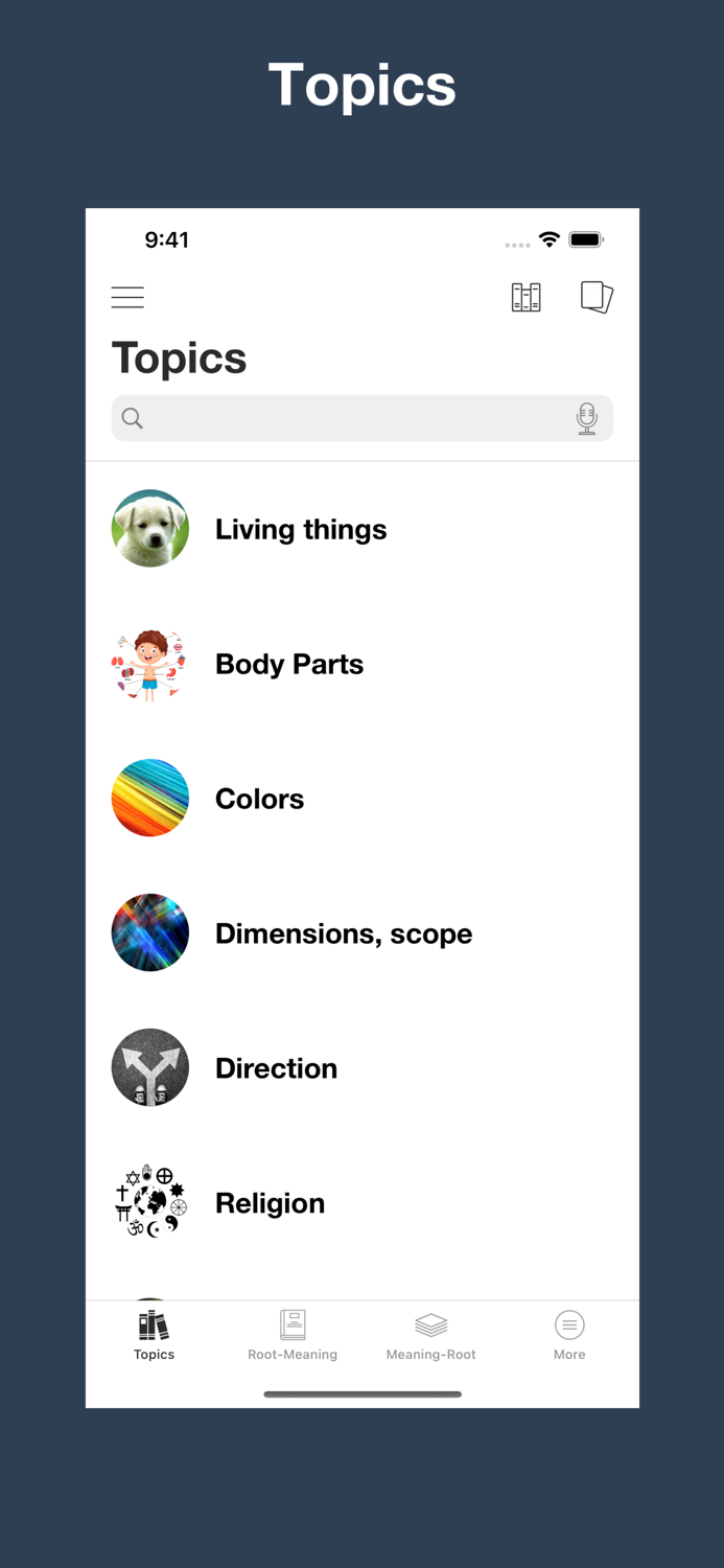 Word Root Dictionary