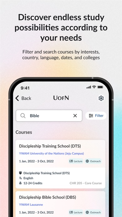 YWAM Training Screenshot