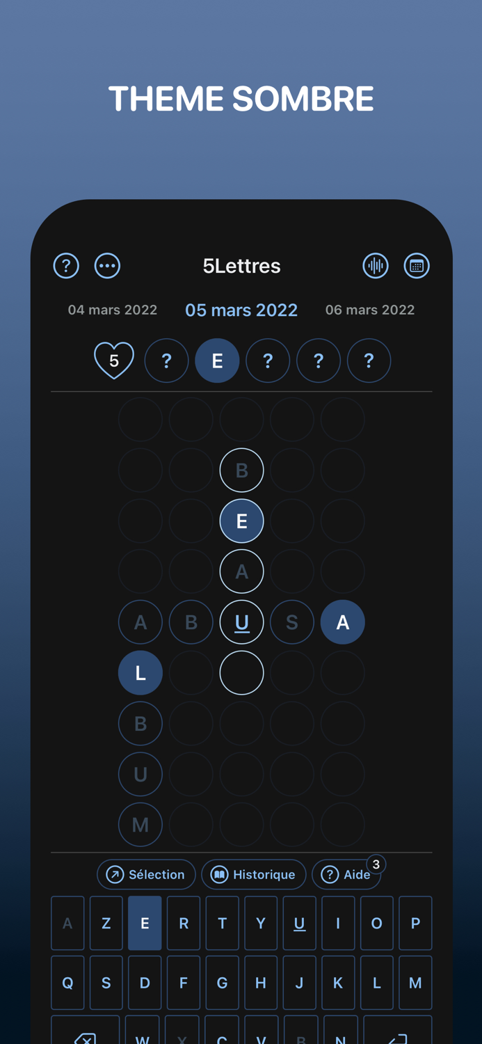 5Lettres 2022 - Mots croisés