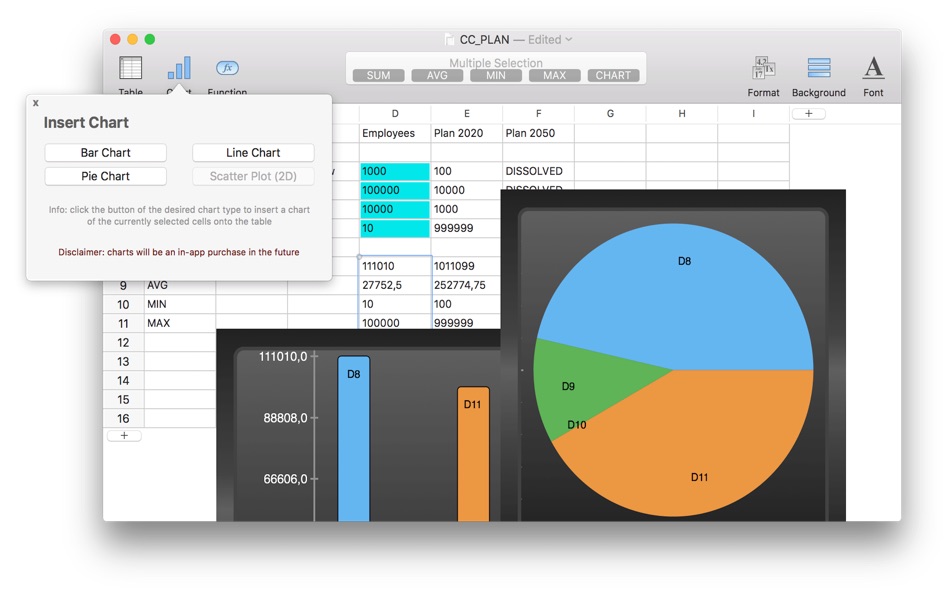 #2. Sheet To Go - Tables & Charts (macOS) بواسطة: Global Mobile Game Limited