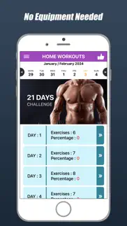 home workouts body building iphone screenshot 1