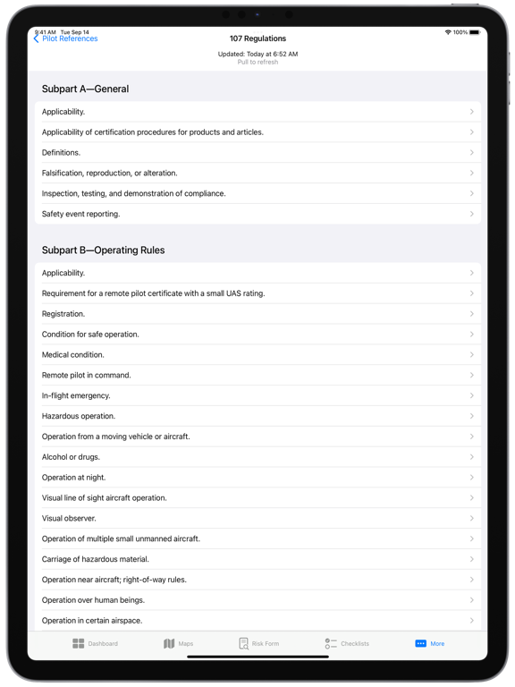 Tailboard UAS iPad screenshot 8 - Utilities app
