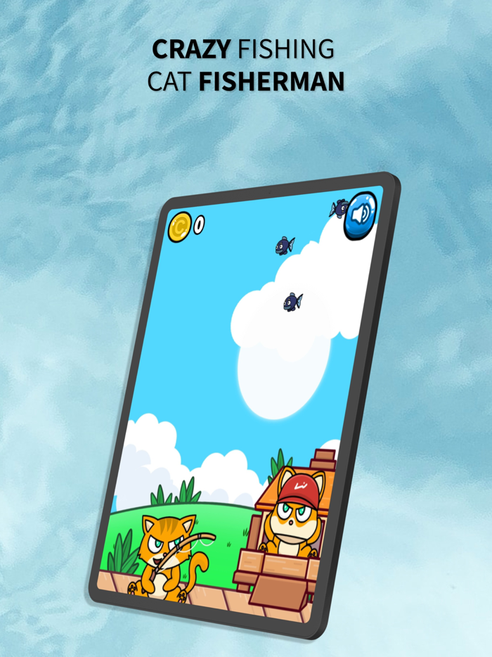 Crazy Fishing - Cat Fisherman
