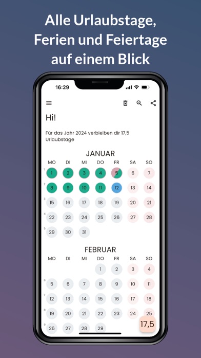 Vacation Planner & Calendar Screenshot