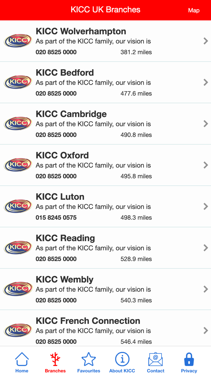 KICC UK Chapels and Branches